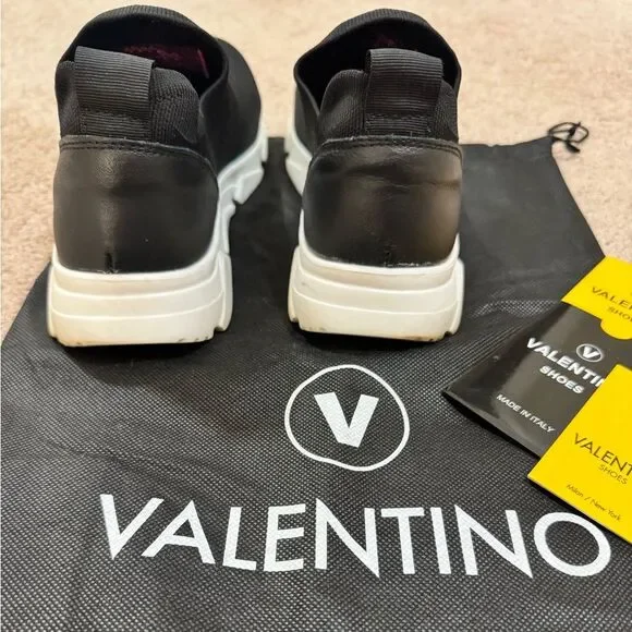 VALENTINO By Mario Valentino Sneakers Size 8 / 38 Black - Picture 4 of 8